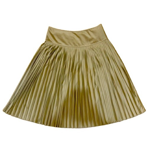 UNIQLO U Women’s Pleated Midi Skirt | Olive | Size 8 |Classic | Dark Academia - Picture 2 of 8